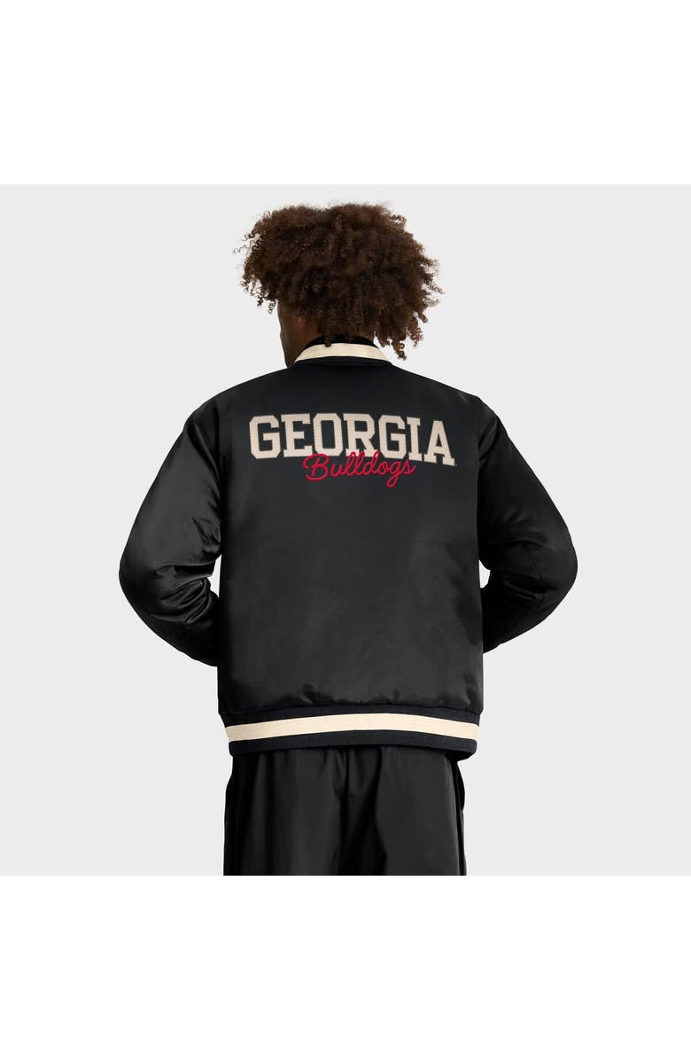 Nike Men's Nike Black Georgia Bulldogs Legacy Full-Snap Bomber Jacket, Alternate, color, Black