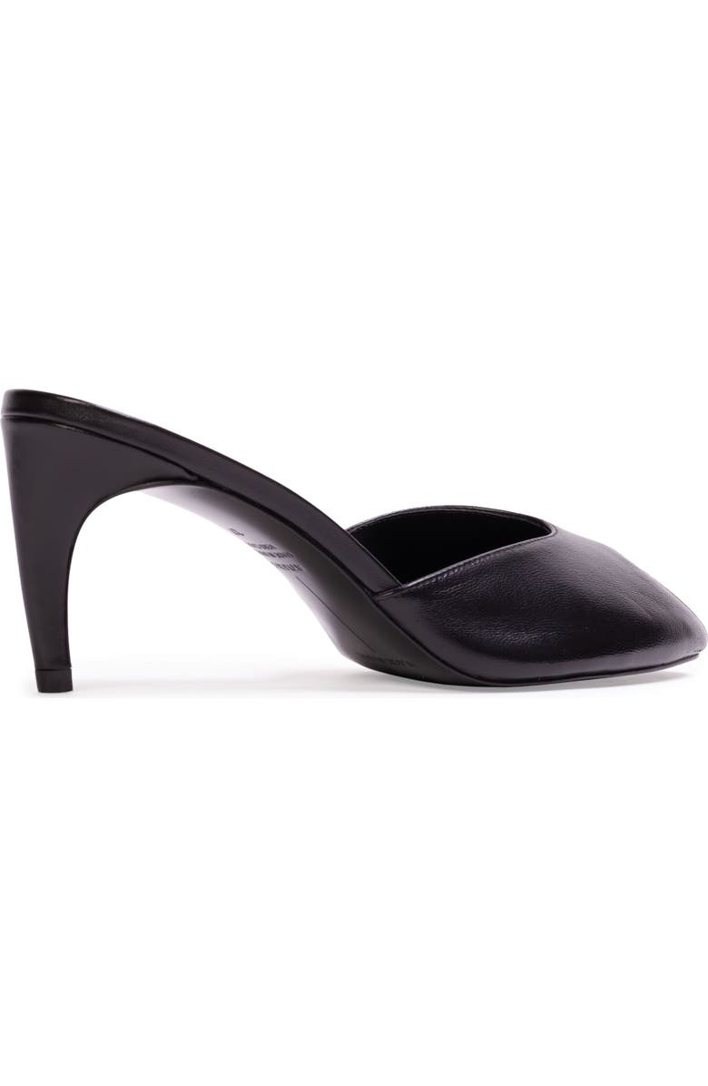 BLACK SUEDE STUDIO Dovie 70 Leather Mule, Alternate, color, Black Leather