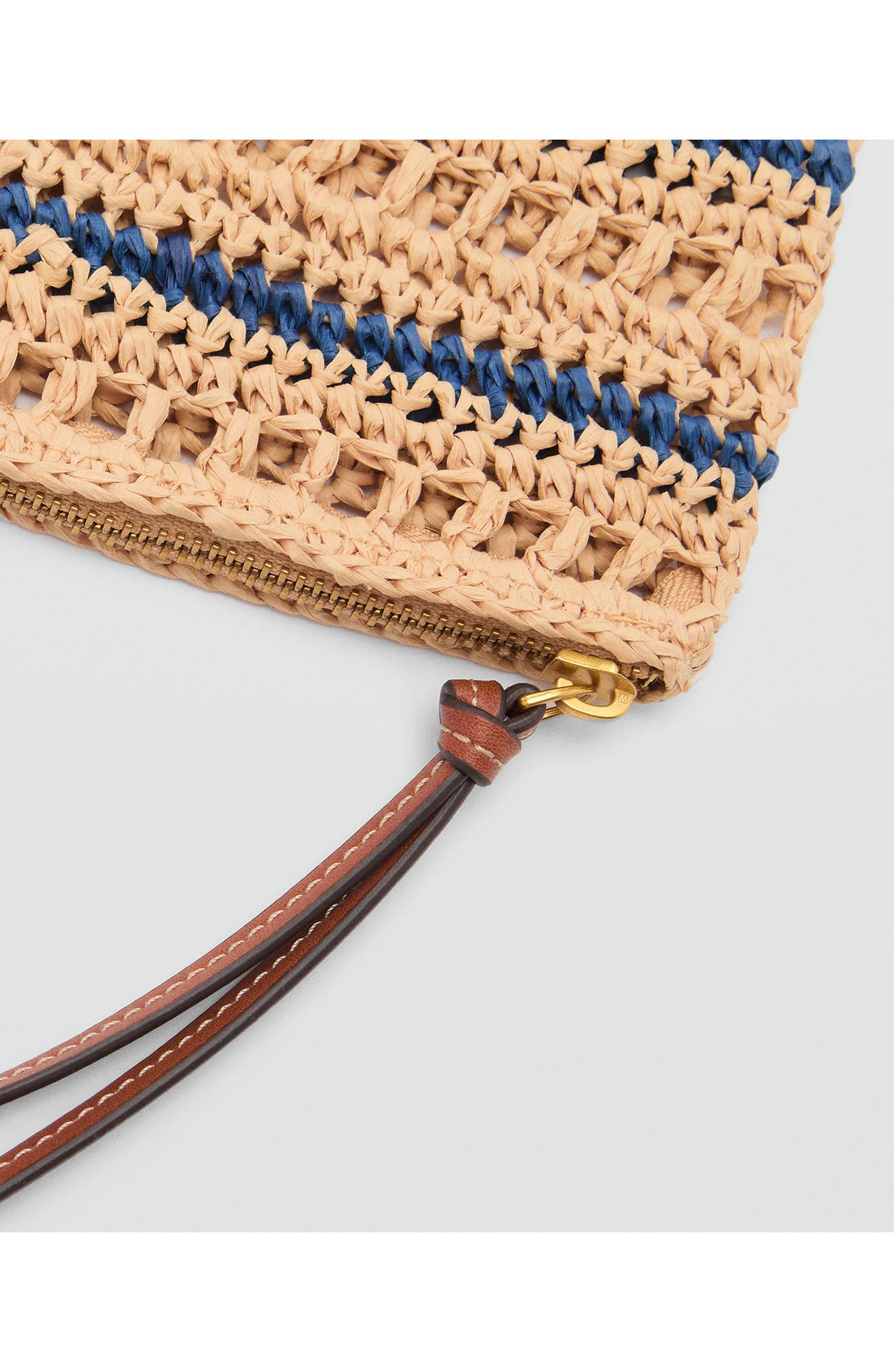 MANGO Raffia Pouch, Alternate, color, 