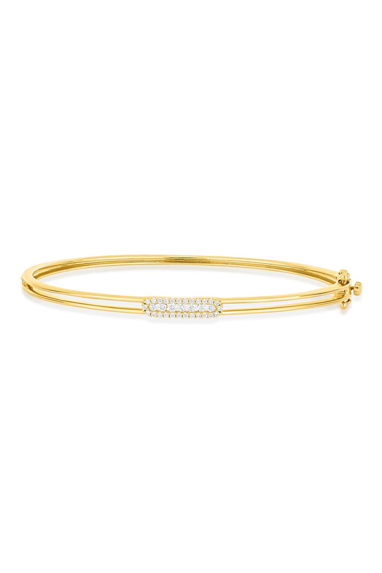 18K Gold Mika Diamond Bangle Bracelet (Online Trunk Show), Main, color, 18K YELLOW GOLD/ DIAMOND