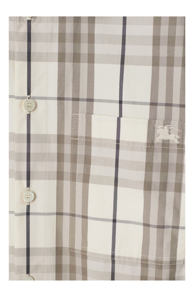 Burberry Check Cotton Shirt Dress, Alternate, color, Cotton