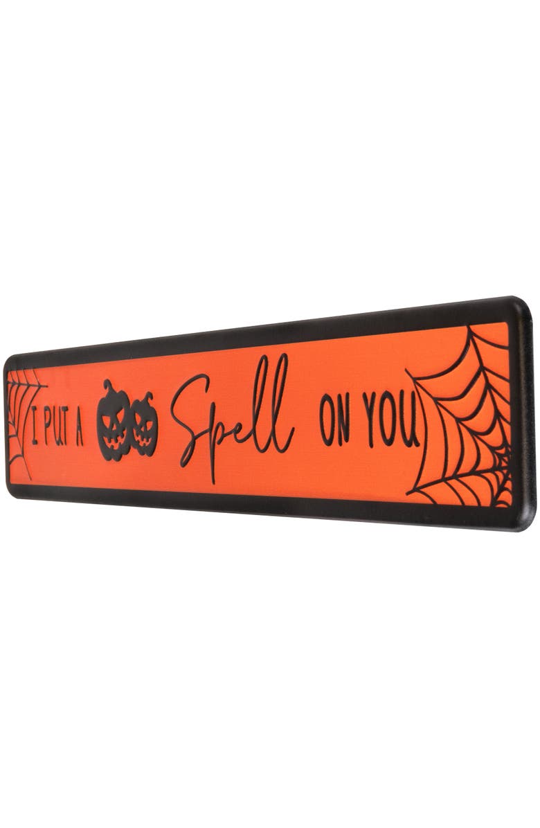 Northlight "I Put a Spell on You" Metal Halloween Wall Sign - 20", Alternate, color, 