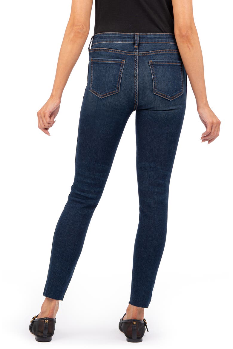 Connie Fab Ab Raw Hem Ankle Skinny Jeans, Alternate, color, SMASH