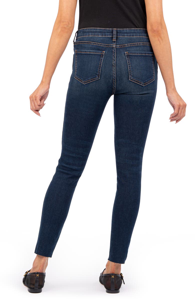 KUT from the Kloth Connie Fab Ab Raw Hem Ankle Skinny Jeans, Alternate, color,