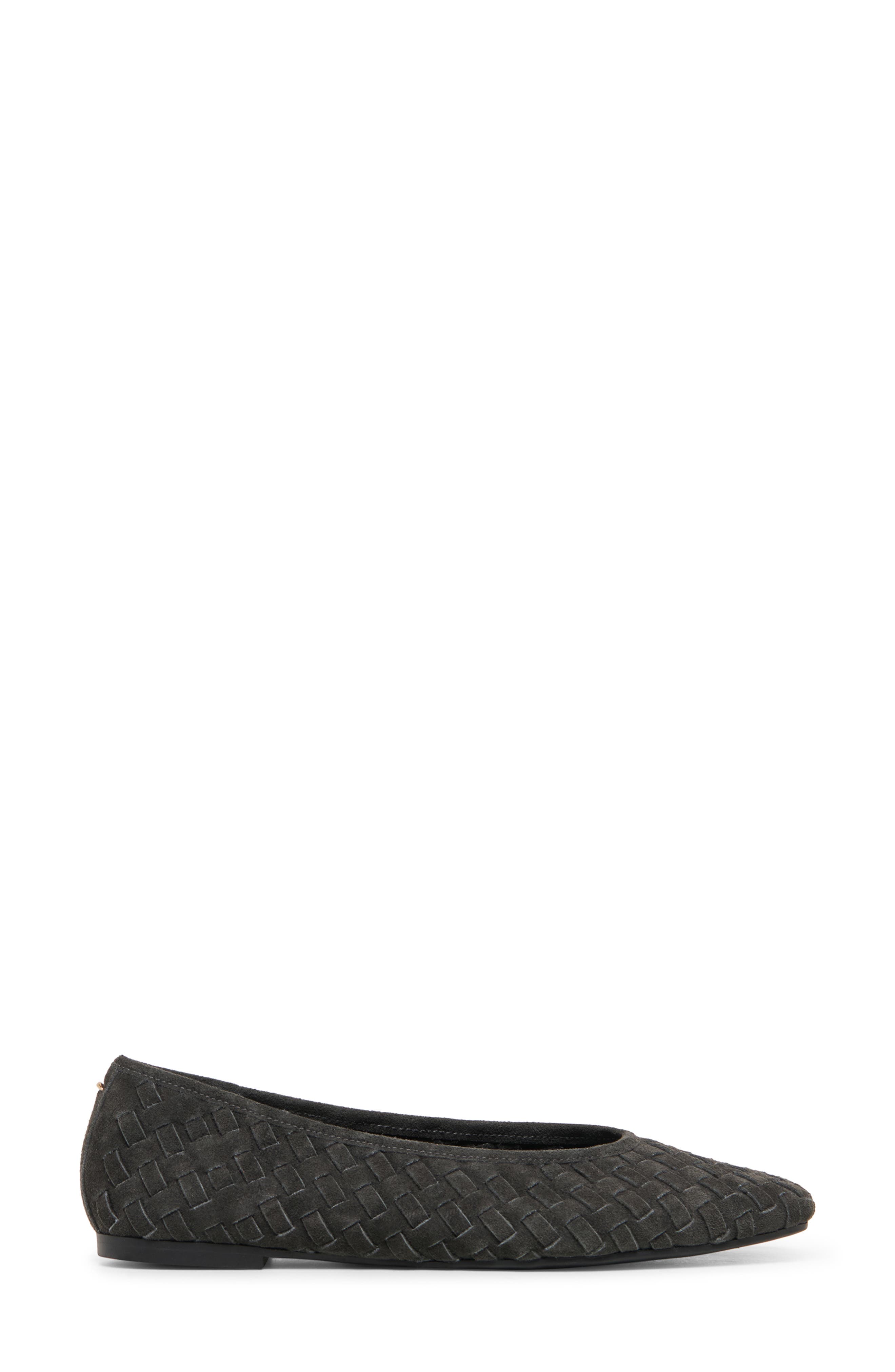 Mycah Wovan Flat, Alternate, color, CHARCOAL WOVEN SUEDE