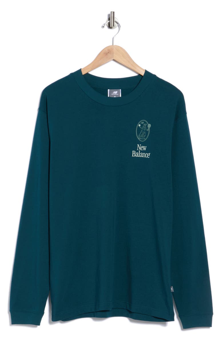 New Balance Debut Vase Long Sleeve Graphic T-Shirt, Alternate, color, Blue