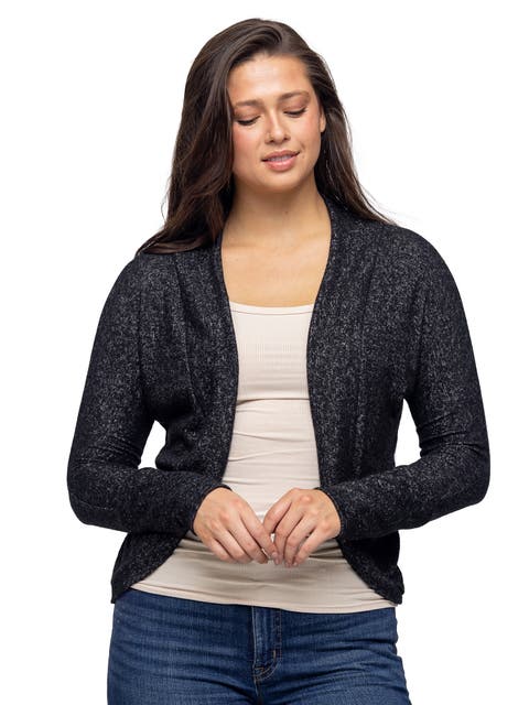 Curved Hem Open Front Long Womens Bolero Shrug