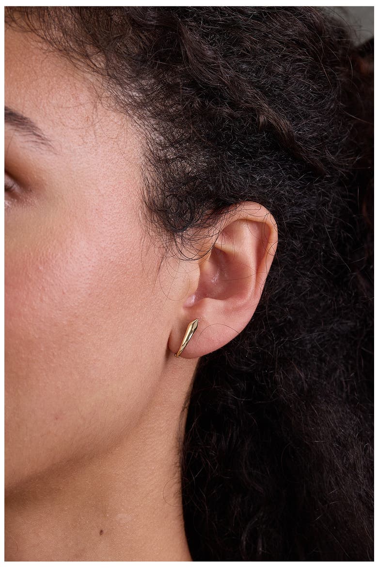 14K Gold Hoop Earrings, Alternate, color, 14KY