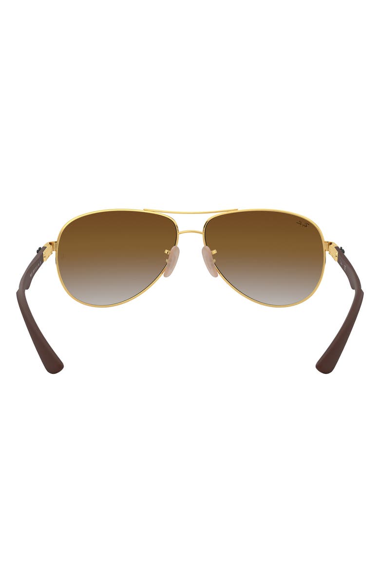 Ray-Ban 61mm Gradient Pilot Sunglasses, Alternate, color,