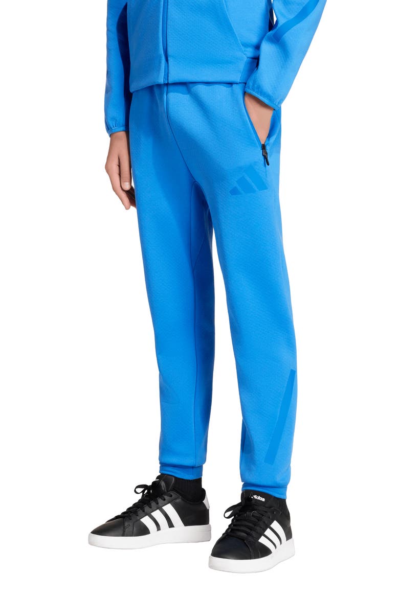 Kids' Z-N-E Primeknit Pants, Alternate, color, RAY BLUE/ BRIGHT ROYAL