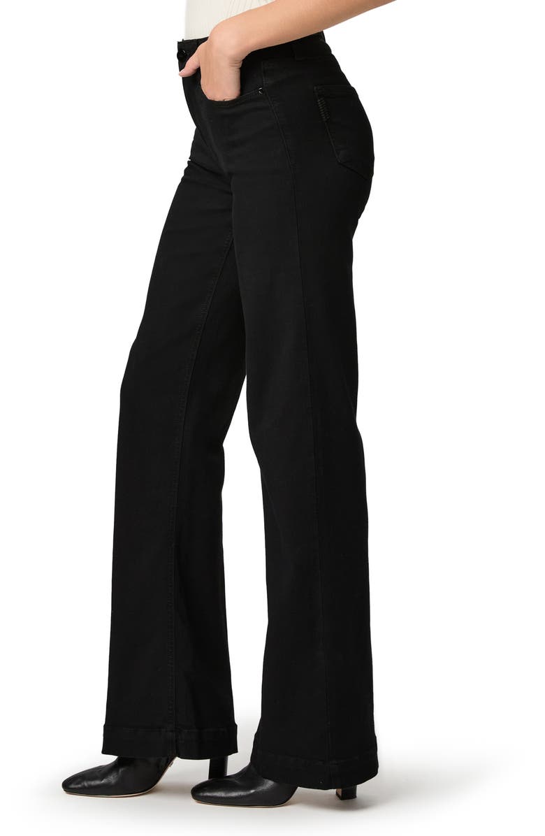 PAIGE Leenah High Waist Wide Leg Jeans, Alternate, color, Black Shadow