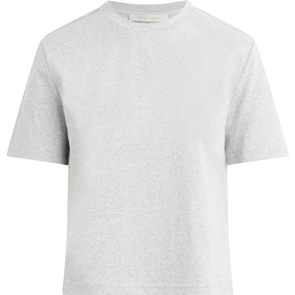 Favorite Daughter The Favorite Organic Cotton T-shirt In Heather Grey