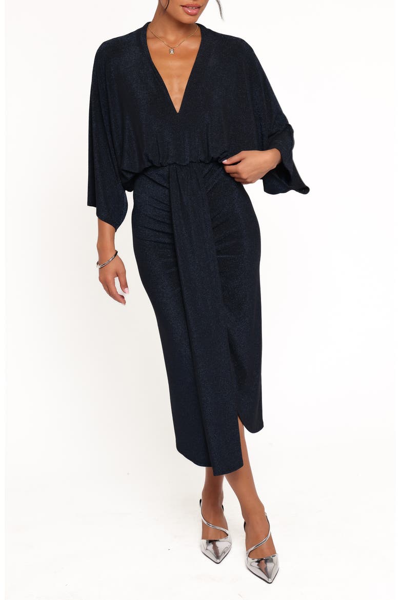 Audrina Sparkle Midi Dress, Main, color, MIDNIGHT BLUE