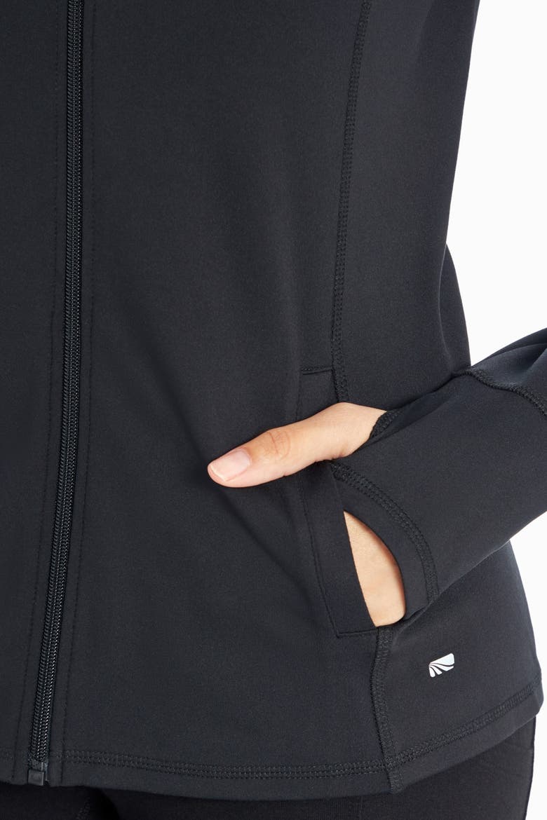 Sidney Zip Hoodie, Alternate, color, BLACK