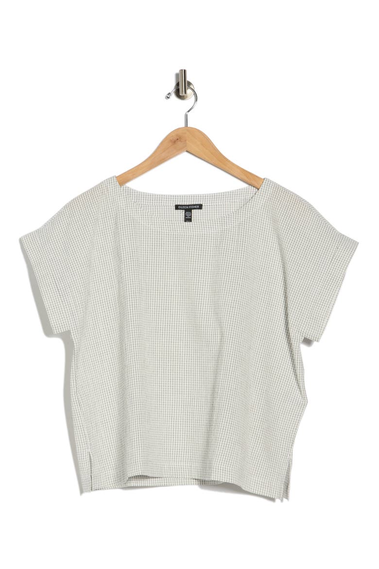 Ballet Neck Boxy Top, Alternate, color, WHITE