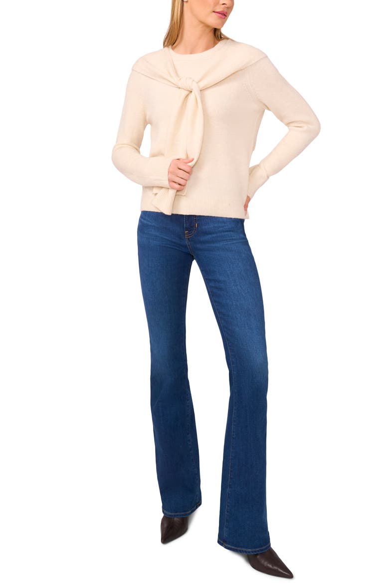Shoulder Wrap Detail Sweater, Alternate, color, BIRCH