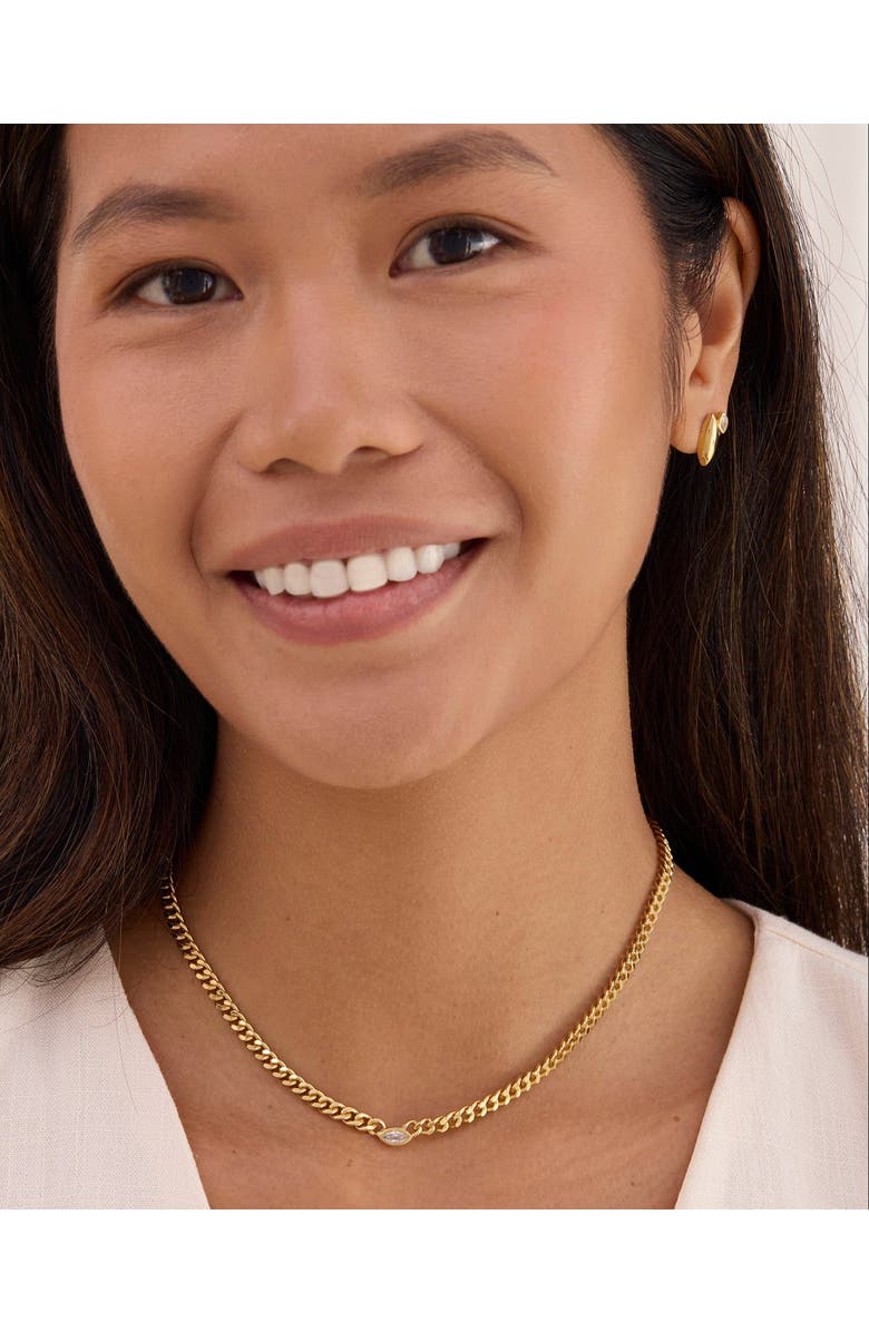 Sara Patino Azalea Gold with Topaz Stud Earrings, Alternate, color, Gold