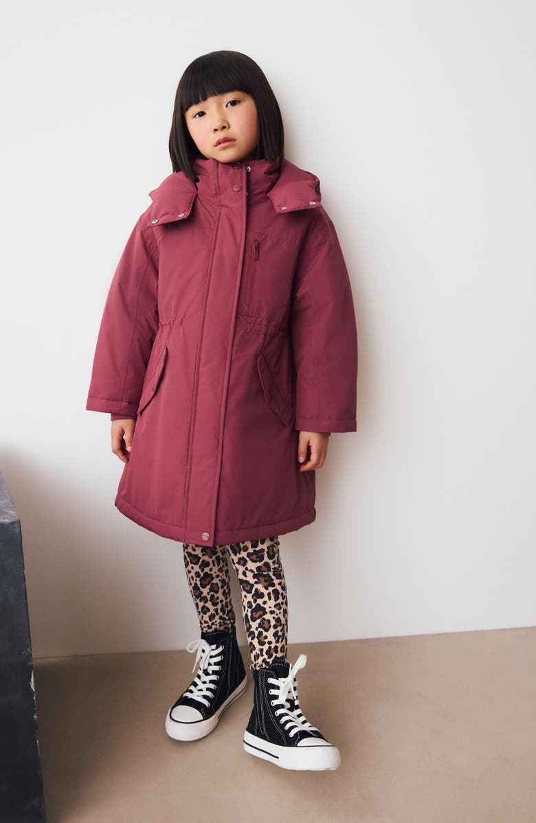 NEXT Kids' Midweight Waterproof Hooded Jacket, Alternate, color, Pink