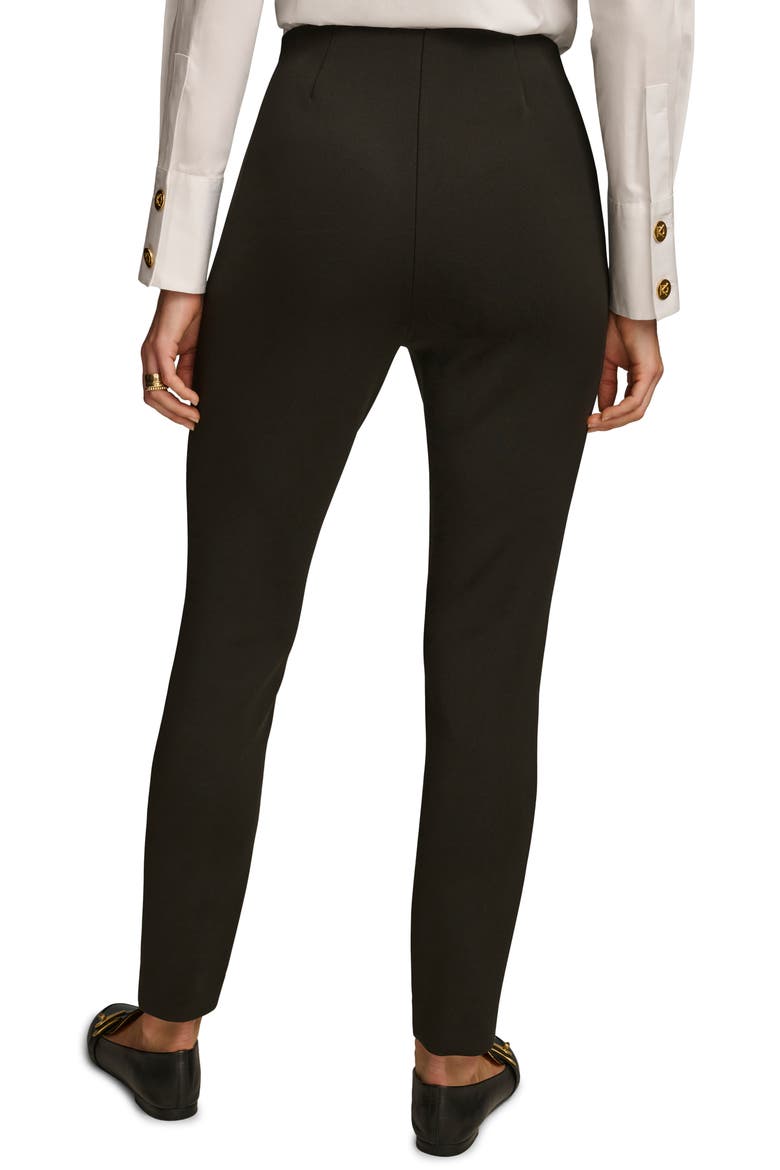 Skinny Pintuck Ankle Pants, Alternate, color, BLACK