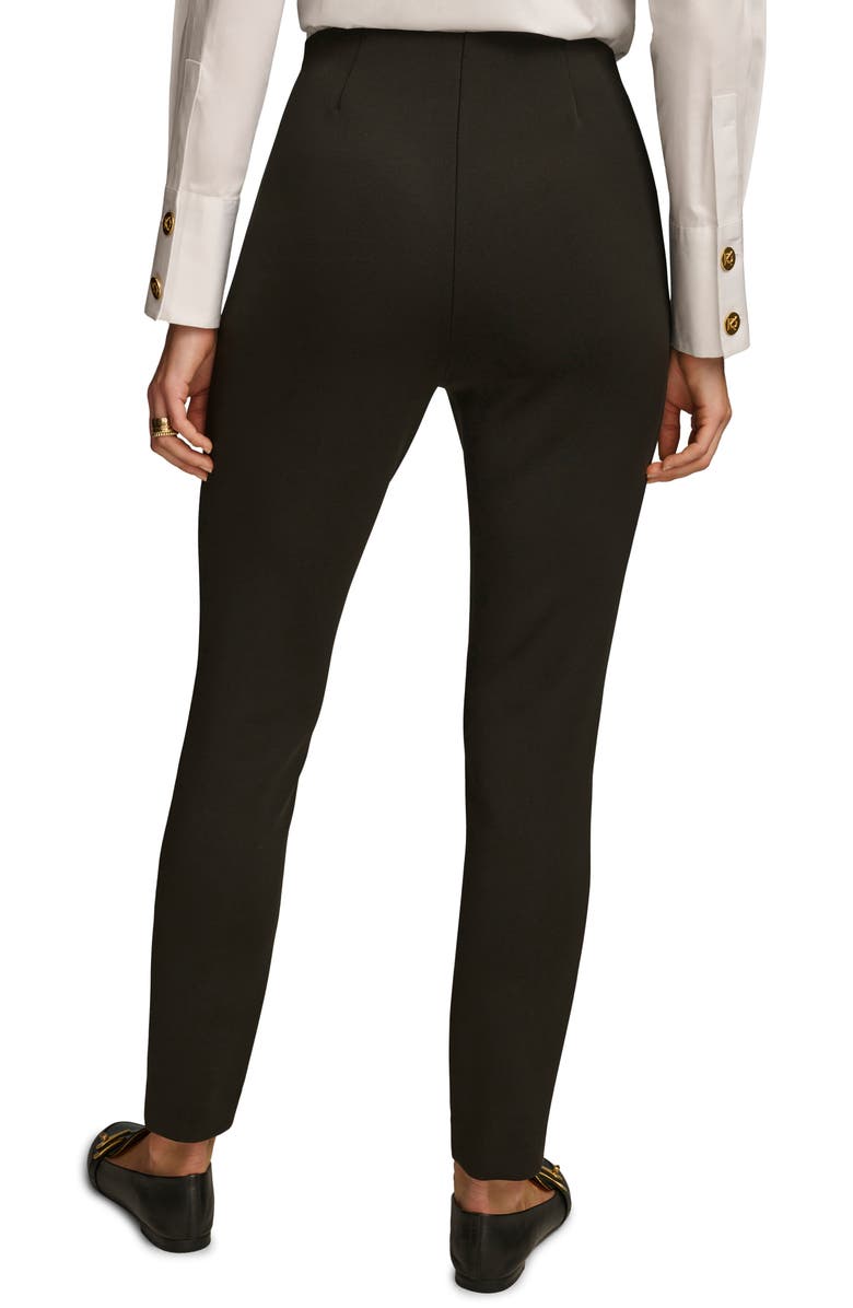 Donna Karan New York Skinny Pintuck Ankle Pants, Alternate, color, Black