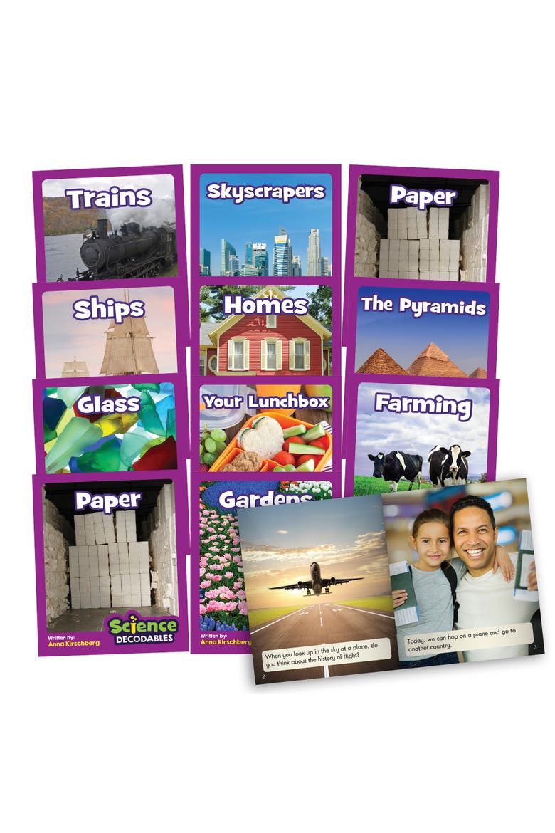Science Decodables Phase 5 Nonfiction Educational Learning Set, Main, color, Multicolored