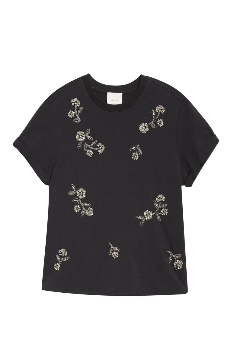 Cinq à Sept Rhinestone Vines T-Shirt, Alternate, color, 