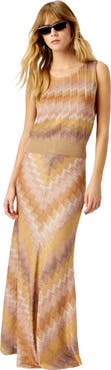 Missoni Tank Top In Viscose Lamé With Snake Motif