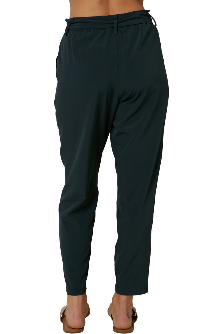 Layover Paperbag Waist Ankle Pants, Alternate, color, SLATE