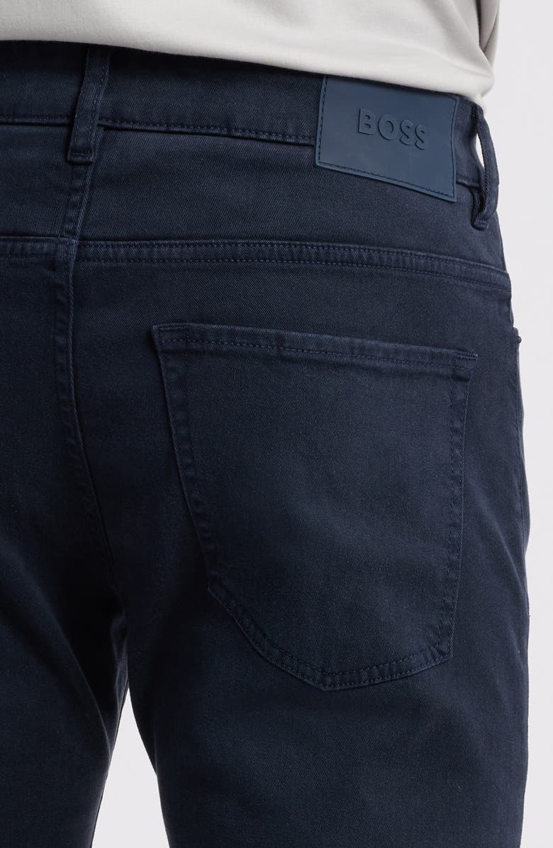 BOSS Delaware Straight Leg Five Pocket Pants, Alternate, color, Dark Blue