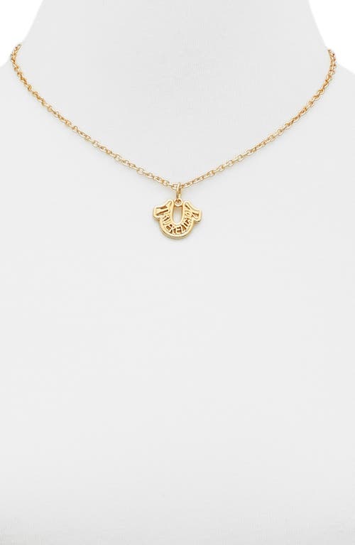 True Religion Interchangeable Charms Necklace In Gold