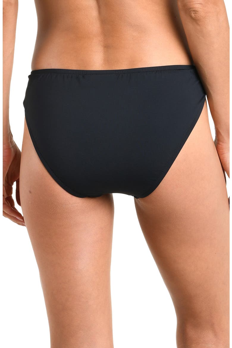 Island Goddess Hipster Bikini Bottoms, Alternate, color, BLACK