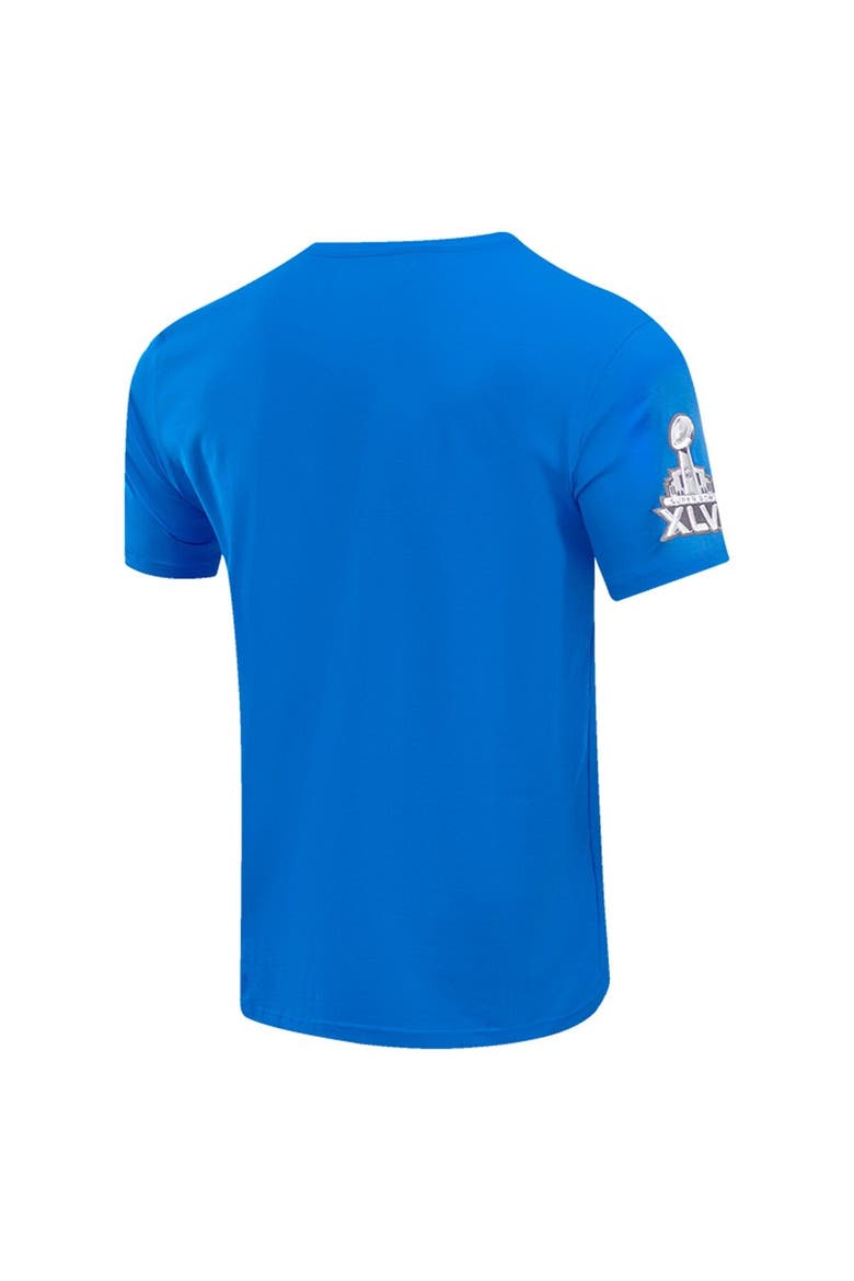 Men's Pro Standard Royal New York Giants Super Bowl XLVI Patch Hometown Collection T-Shirt, Alternate, color, Royal