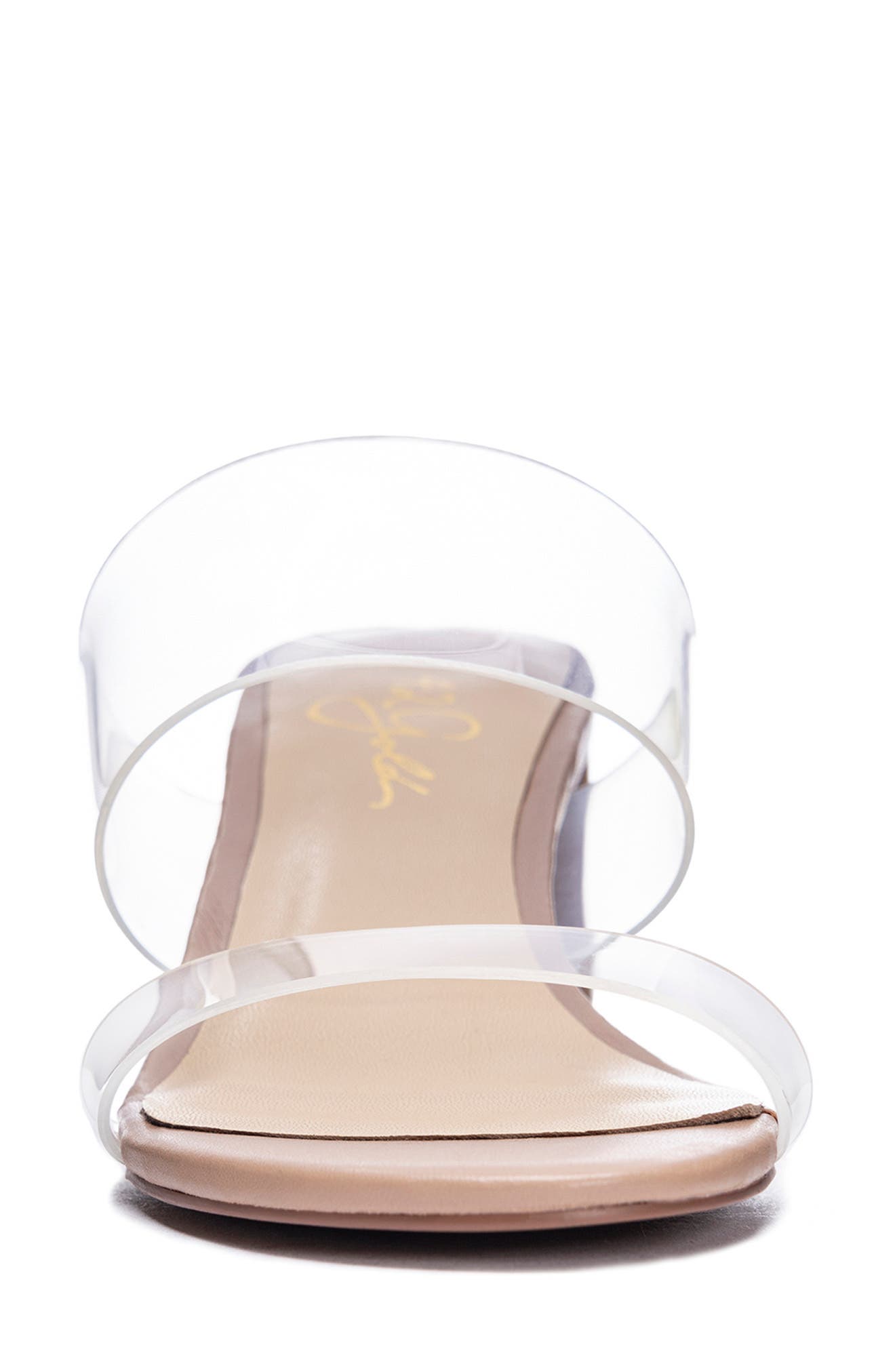 42 Gold Liya Slide Sandal, Alternate, color, Clear