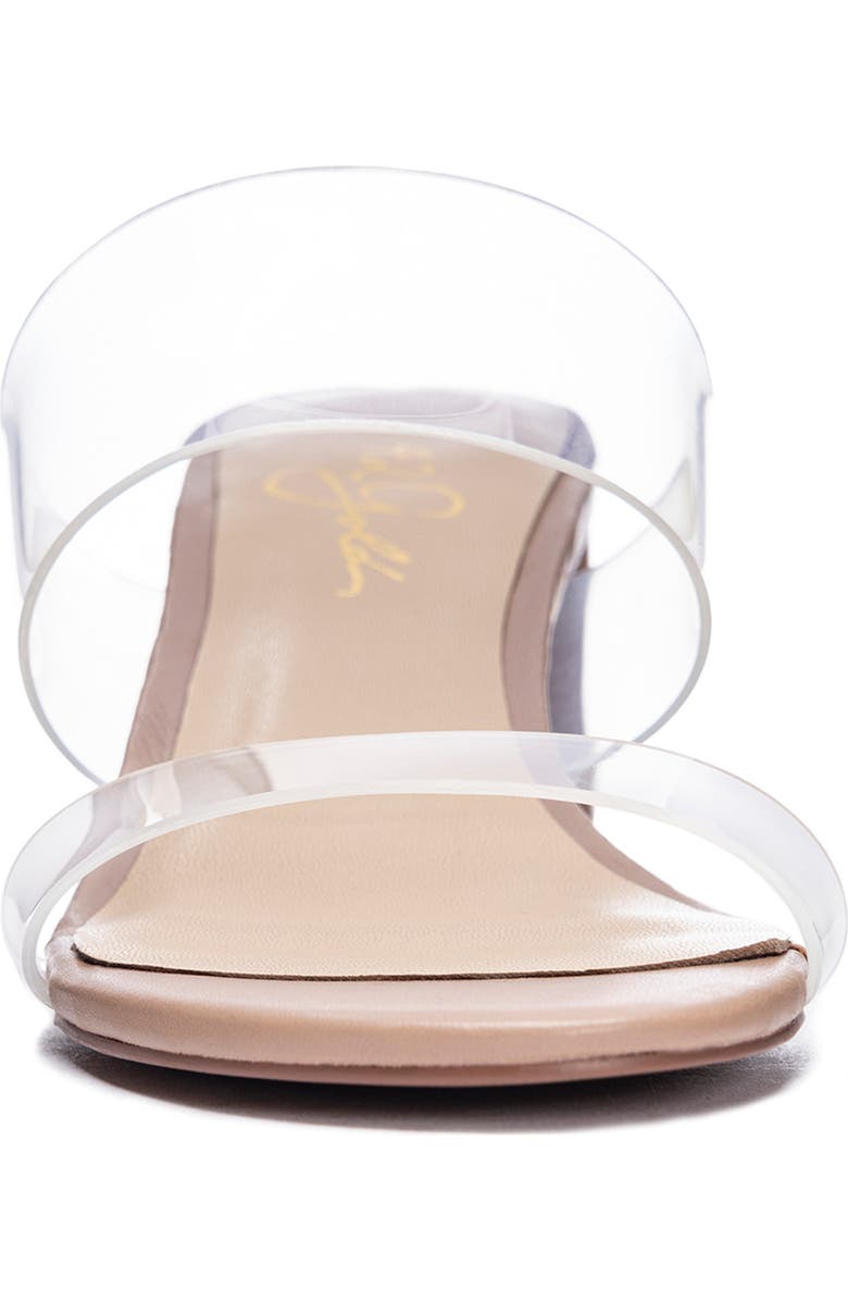 42 Gold Liya Slide Sandal, Alternate, color, Clear