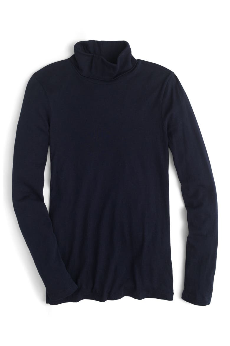 Tissue Turtleneck Tee, Main, color, NAVY