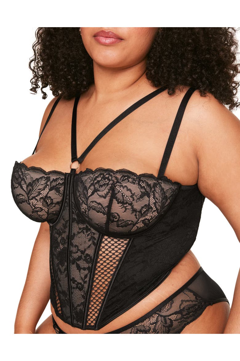 Dominika Contour Bustier Top, Alternate, color, Black