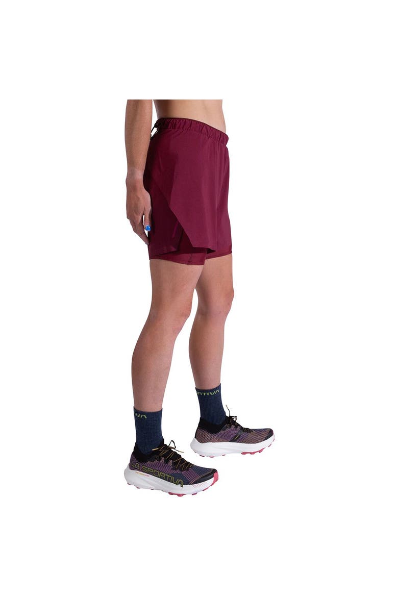 Flow 5In Short - Women's, Alternate, color, Redwood/Azalea
