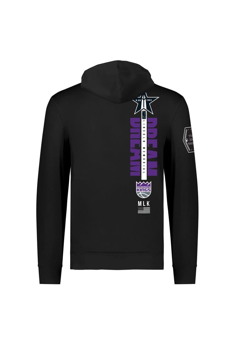 Unisex FISLL x Black History Collection  Black Sacramento Kings Pullover Hoodie, Alternate, color, Black