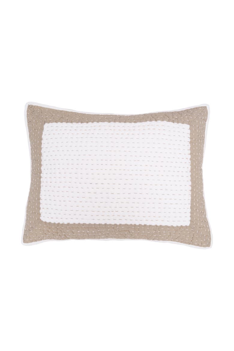 Tamia Natural Bedding Quilt Collection, Alternate, color, Beige