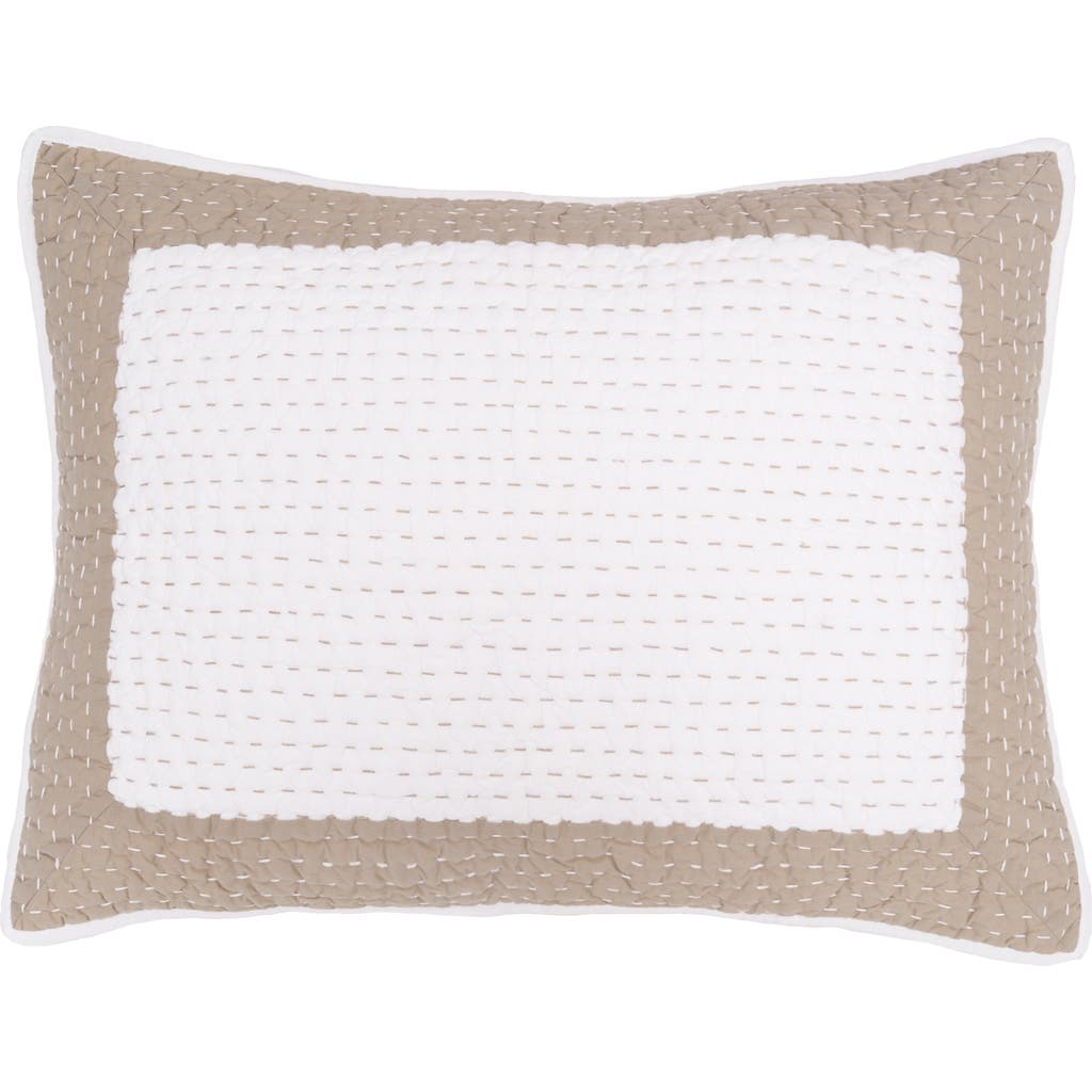 Elisabeth York Tamia Natural Bedding Quilt Collection In Multi