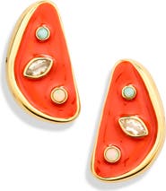 Lizzie Fortunato Isola Melon Stud Earrings