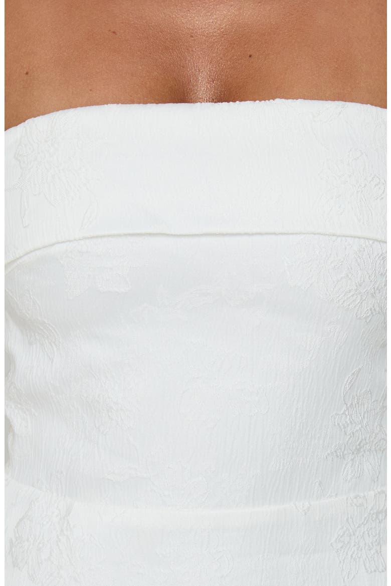 Dakhoda Strapless Minidress, Alternate, color, WHITE