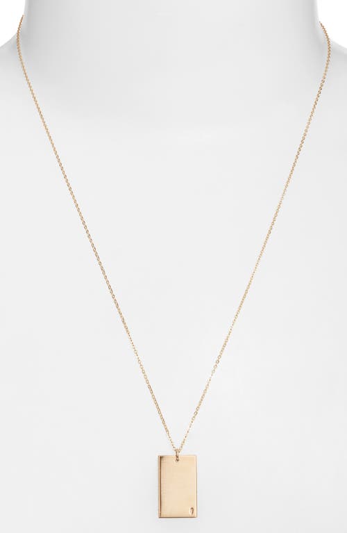 Set & Stones Goldie Initial Tag Pendant Necklace In Gold/i
