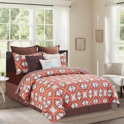 Montana Sky Cotton Quilt Set  - Reversible and Machine Washable