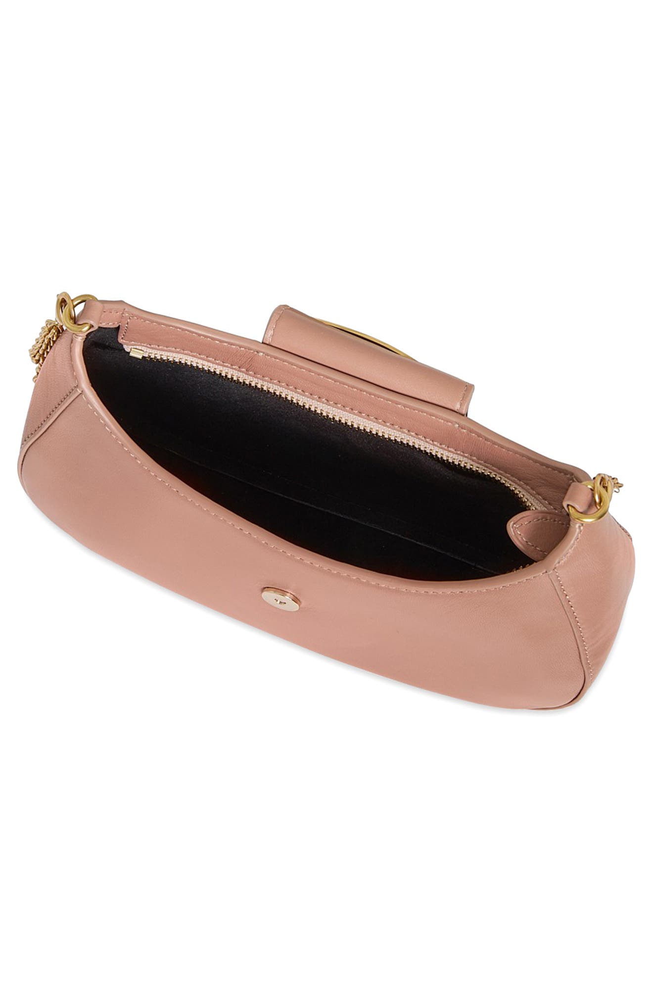 Rebecca Minkoff Snake Hardware Shoulder Bag, Alternate, color, Romance