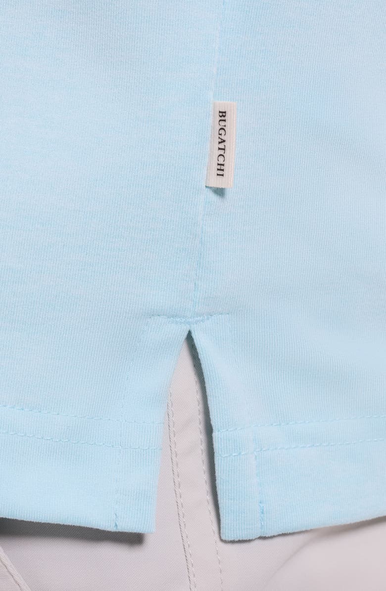 Bugatchi Performance Tipped Polo, Alternate, color, Aqua