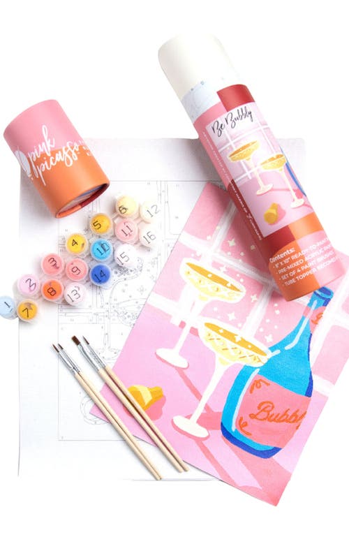 Pink Picasso Kits Be Bubbly Paint by Numbers Kit in Pink Checkered  product