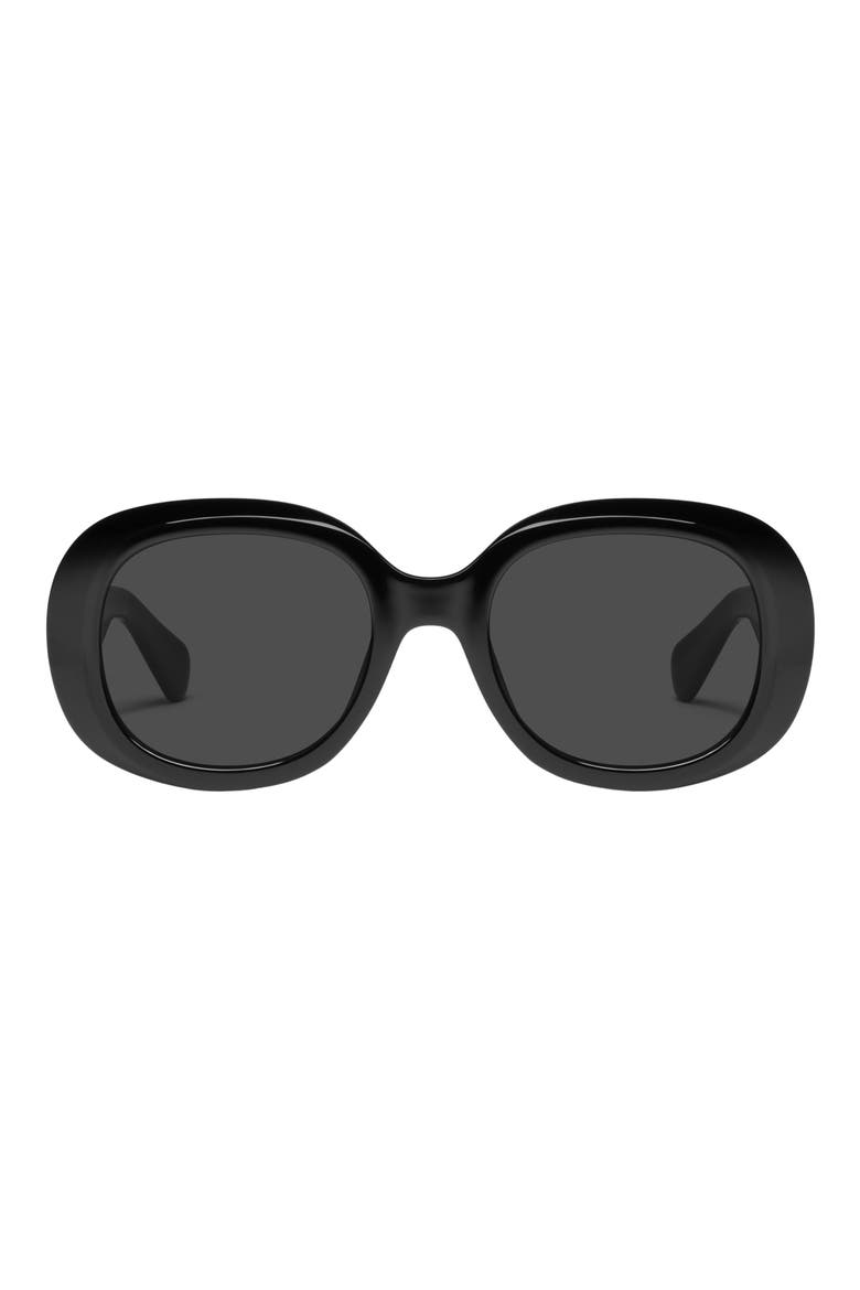 Impromptu 52mm Round Sunglasses, Main, color, BLACK/ SMOKE
