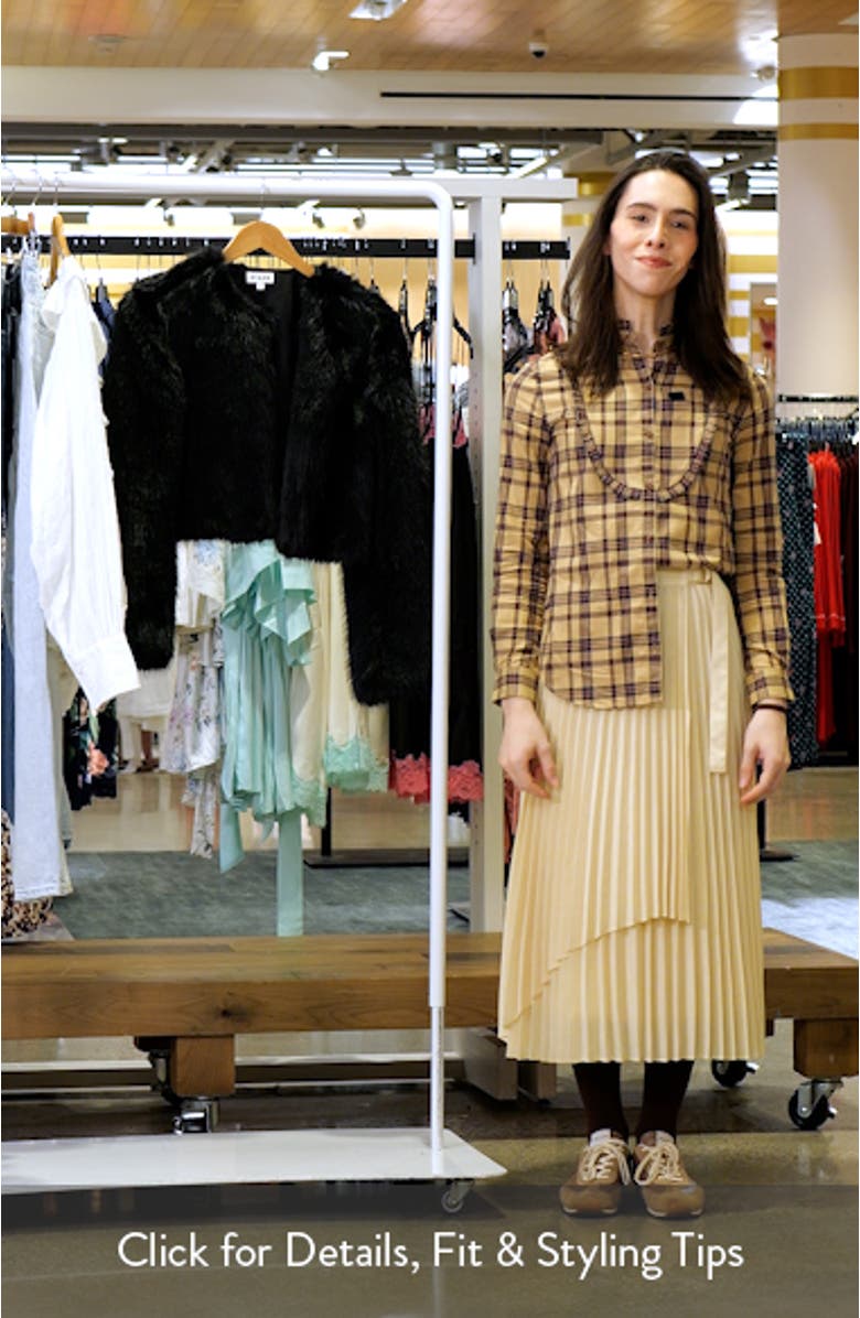 Casimira Crop Faux Fur Jacket, sales video thumbnail