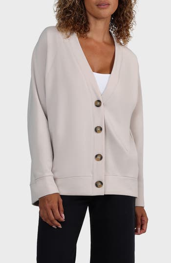Matty M . Denny Knit Cardigan In Neutral